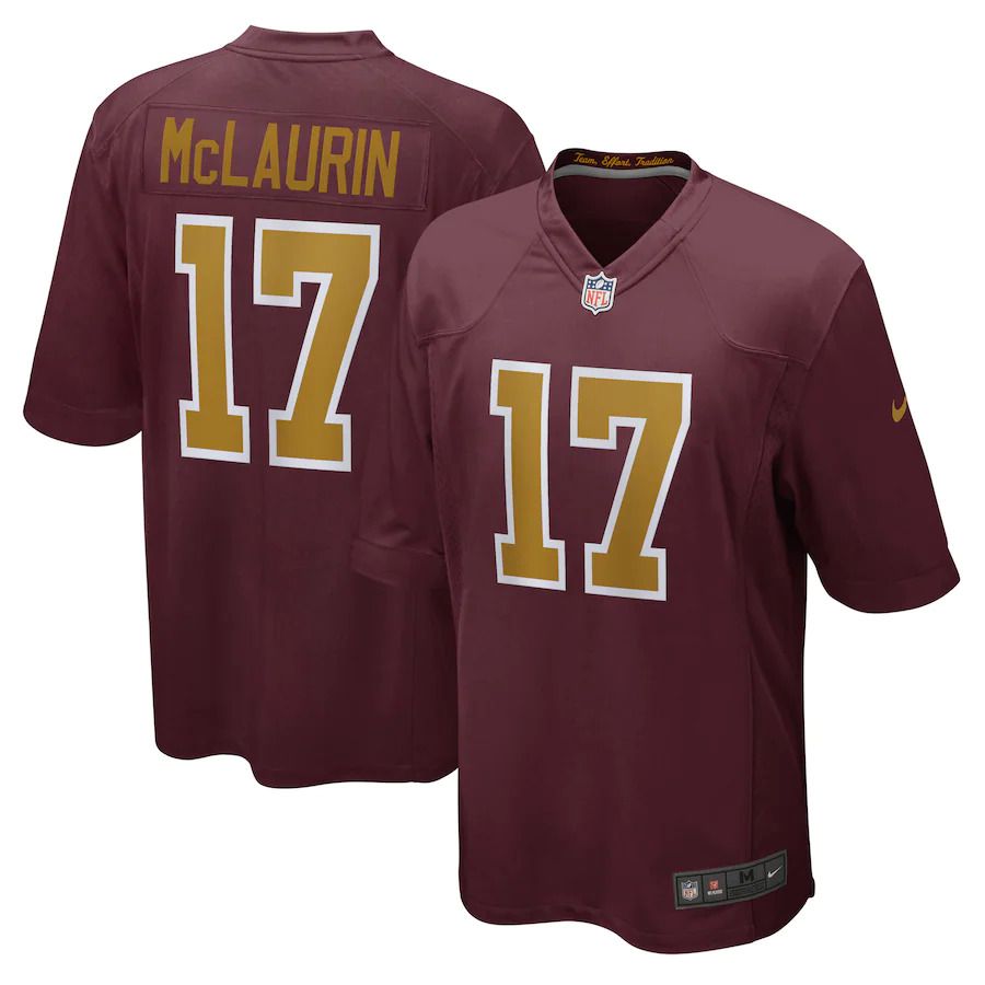 Men Washington Redskins #17 Terry McLaurin Nike Burgundy Alternate Game NFL Jersey